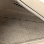 Sakai Be Green Calfskin Diagonal Stitched Mini Blondie Shoulder Bag Mystic White