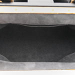 Calfskin Nanogram Embossed Clutch Black