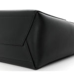 Soft Grained Calfskin Sangle Bucket Bag Black