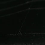 Shiny Calfskin Logo Crocodile Embossed Ville Wallet on Chain Black