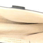 Grained Calfskin Mini Saddle Bag White