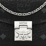 Visetos Large Patricia Wallet On Chain Black