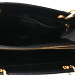 Caviar Quilted Grand Shopping Tote GST Black