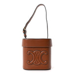 Smooth Calfskin Medium Cuir Triomphe Box Tan