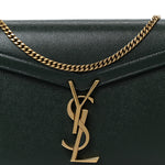 Grain De Poudre Monogram Cassandra Chain Wallet Dark Green