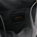 Calfskin Quilted Medusa Backpack Black