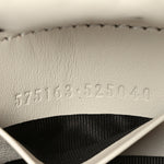 Calfskin Matelasse Mini GG Marmont 2.0 Bucket Bag White