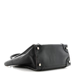 Drummed Calfskin Micro Luggage Black