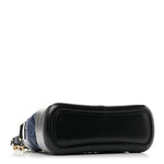 Aged Calfskin Quilted Small Gabrielle Hobo Navy Black
