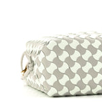Nappa Wavy Bicolor Intrecciato Small Loop Camera Bag Agate Grey Glacier