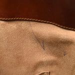 GG Supreme Monogram Linea A Foldover Tote Brown