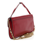 Smooth Calfskin Small Zumi Top Handle Shoulder Bag Hibiscus Red