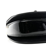 Patent Crystal Mini Bamboo 1947 Top Handle Chain Bag Black
