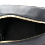 Calfskin Stitched Covered CC Camera Case Bag Black