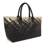 Nappa Intrecciato PVC Medium Cabat Black