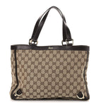Monogram Medium Abbey Tote  Brown