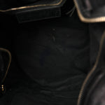 Chevre Gold Metallic Edge Hardware Velo Black
