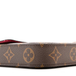 Monogram Pochette Felicie Chain Wallet Fuchsia