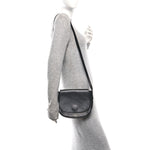 Calfskin Flap Crossbody Bag Black