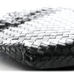 Calfskin Intrecciato Large Hop Black