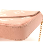Empreinte Monogram Giant Felicie Pochette Chain Wallet Rose Trianon Creme