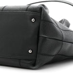Caviar Square Stitched Tote Black