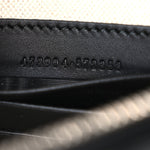 GG Supreme Monogram Kingsnake Zip Wristlet Pouch Black Grey