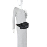 Soft GG Supreme Monogram Web Belt Bag Black Grey