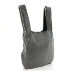 Crystal Wanglock Mini Shopper Silver