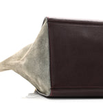 Calfskin and Suede Small Tri-Color Trapeze Dark Grey