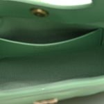 Shiny Lambskin Quilted Nano 31 Shopping Bag Green