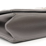 Grained Calfskin Medium Diorama Flap Bag Gris