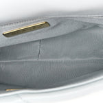 Lambskin Quilted Medium Chanel 19 Flap Light Blue