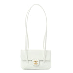 Shiny Caviar Mini Preppy Coco Shoulder Bag Light Blue