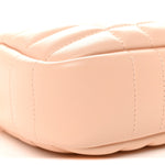 Lambskin Quilted Mini Lola Camera Bag Peach Pink