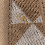 Jacquard Saffiano Triangolo Symbole Embroidered Micro Tote Corda Talco
