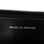 Pearly Lambskin Quilted Wallet On Chain WOC So Black