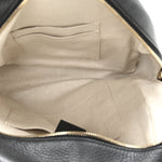 Pebbled Calfskin Soho Chain Backpack Black