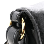 Eco Alter Nappa Perforated Logo Mini Crossbody Bag Black