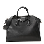 Sugar Goatskin Medium Antigona Black