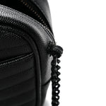 Grain De Poudre Matelasse Monochrome Monogram Mini Lou Camera Bag Black
