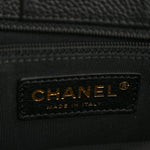 Calfskin Cerf Executive Shopper Tote Black