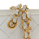 Caviar Quilted Shoulder Bag White