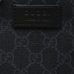 GG Supreme Monogram Appia Calfskin Web Small Camera Messenger Bag Black Grey