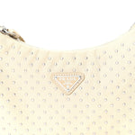 Tessuto Nylon Studded Mini Re-Edition Bag Deserto