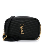 Grain De Poudre Matelasse Monogram Mini Lou Camera Bag Black