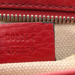 Pebbled Calfskin Small Soho Disco Bag Vibrant Red