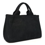 Denim Canapa Logo Tote Black