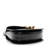 Patent Calfskin Triomphe Mini Besace Clea Black