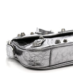 Metallic Agneau Arena Small Le Cagole Sling Bag Silver